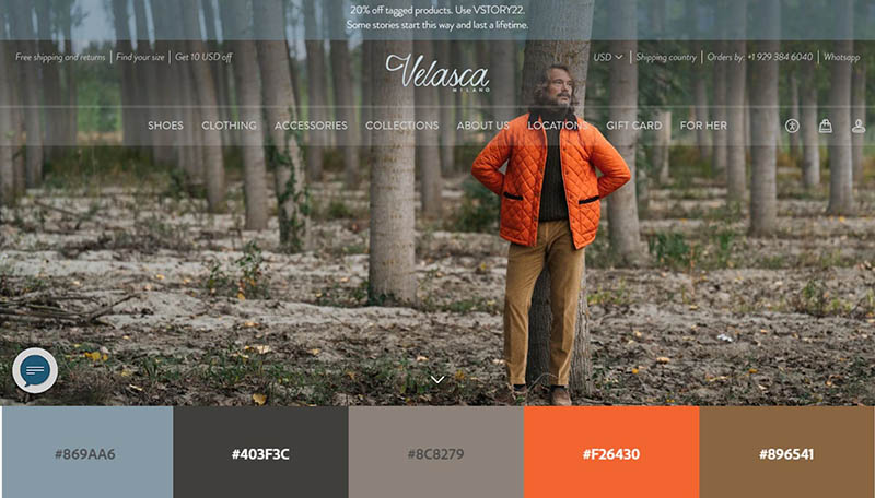 Velasca Website With Simple Yet Striking Color Palettes Web Design